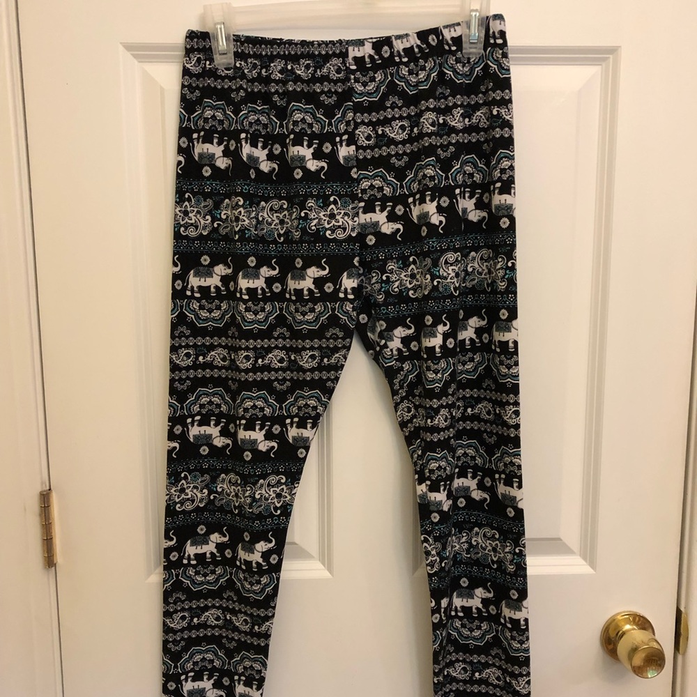 NoBo NWOT Leggings Lg 11-13 Boho Elephant NEW